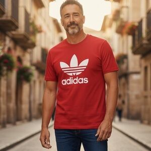 #36 Adidas Red Short Sleeve Tee